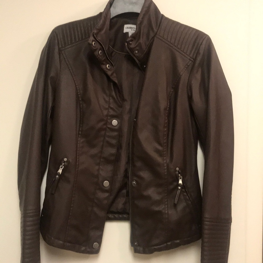 Brown Leather Coat